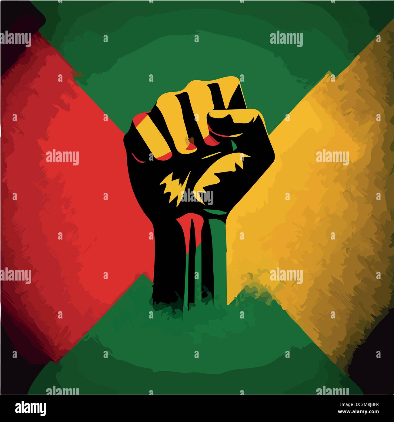 Black history month fist design Stock Vector Images Alamy