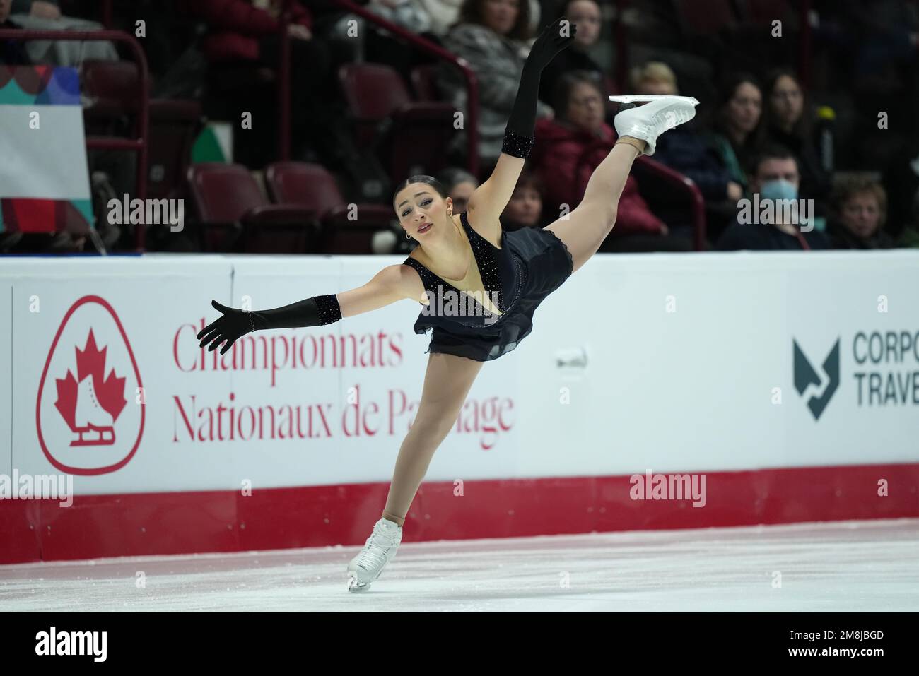 NourHouda Foura of Quebec performs during the senior women free