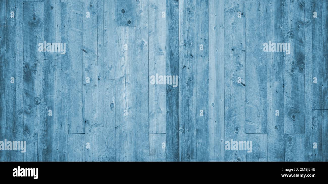 Light Blue Wooden Background. Bluish Planks Backdrop. Stock Photo