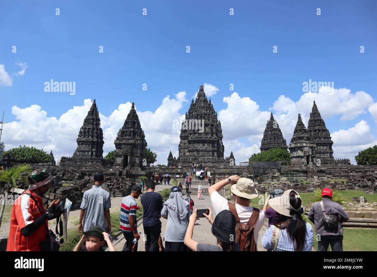 Yogyakarta, Indonesia - December 17, 2022 - Indonesia Prambanan Temple Reopen For Tourism, Yogyakarta, Indonesia Stock Photo