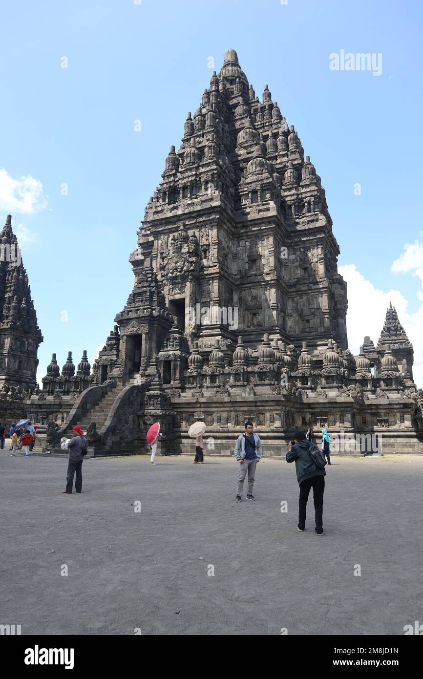 Yogyakarta, Indonesia - December 17, 2022 - Prambanan Temple Reopen For