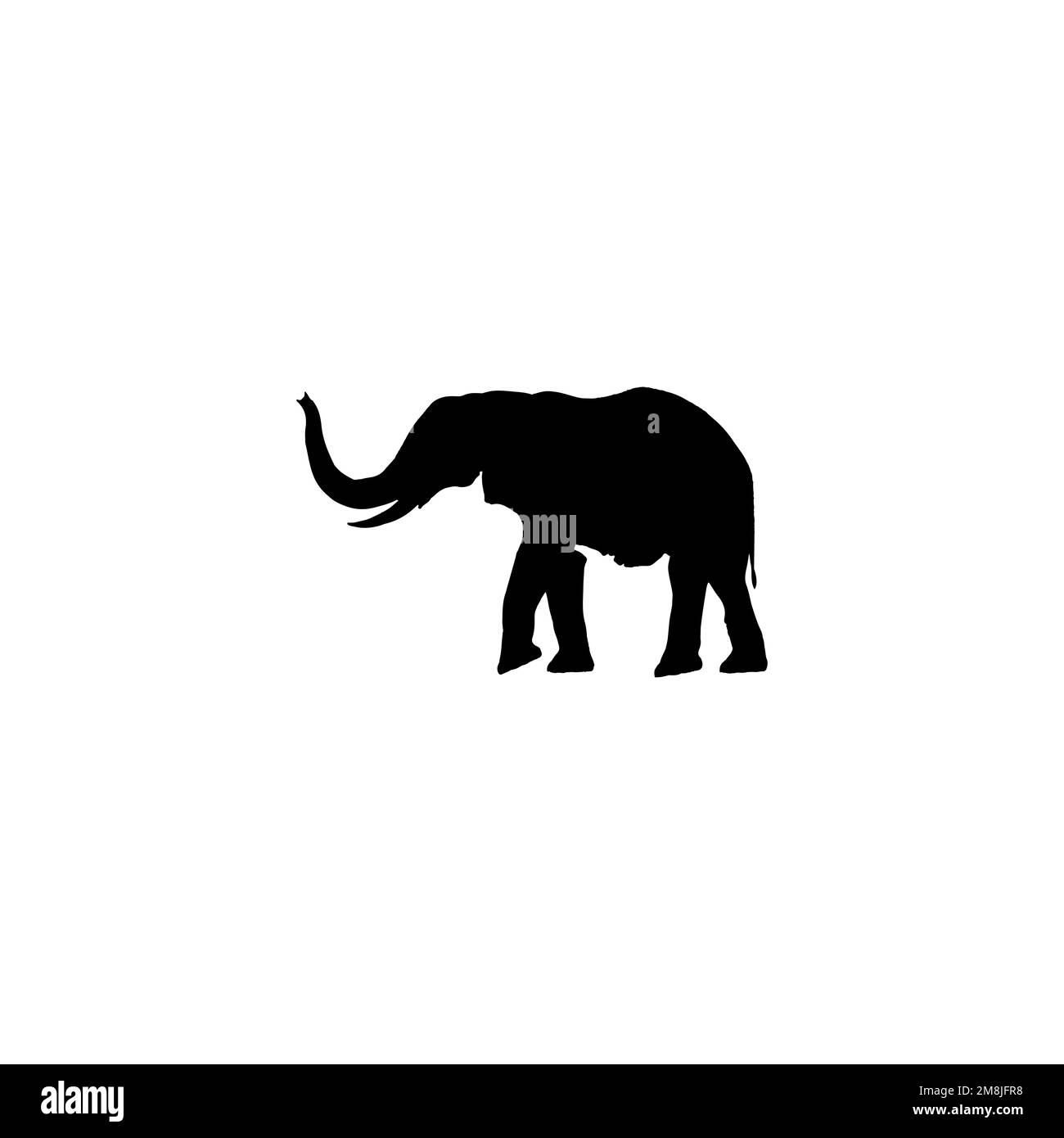 Elephant icon. Simple style safari travel agency big sale poster background symbol. brand logo design element. t-shirt printing. vector for sticker. Stock Vector
