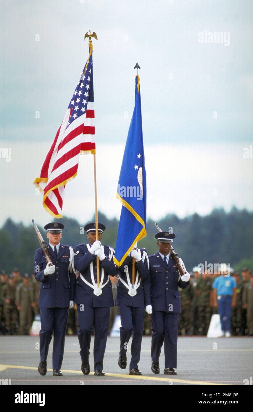 McChord Air Force Base Honor guard post the Colors during RODEO 94