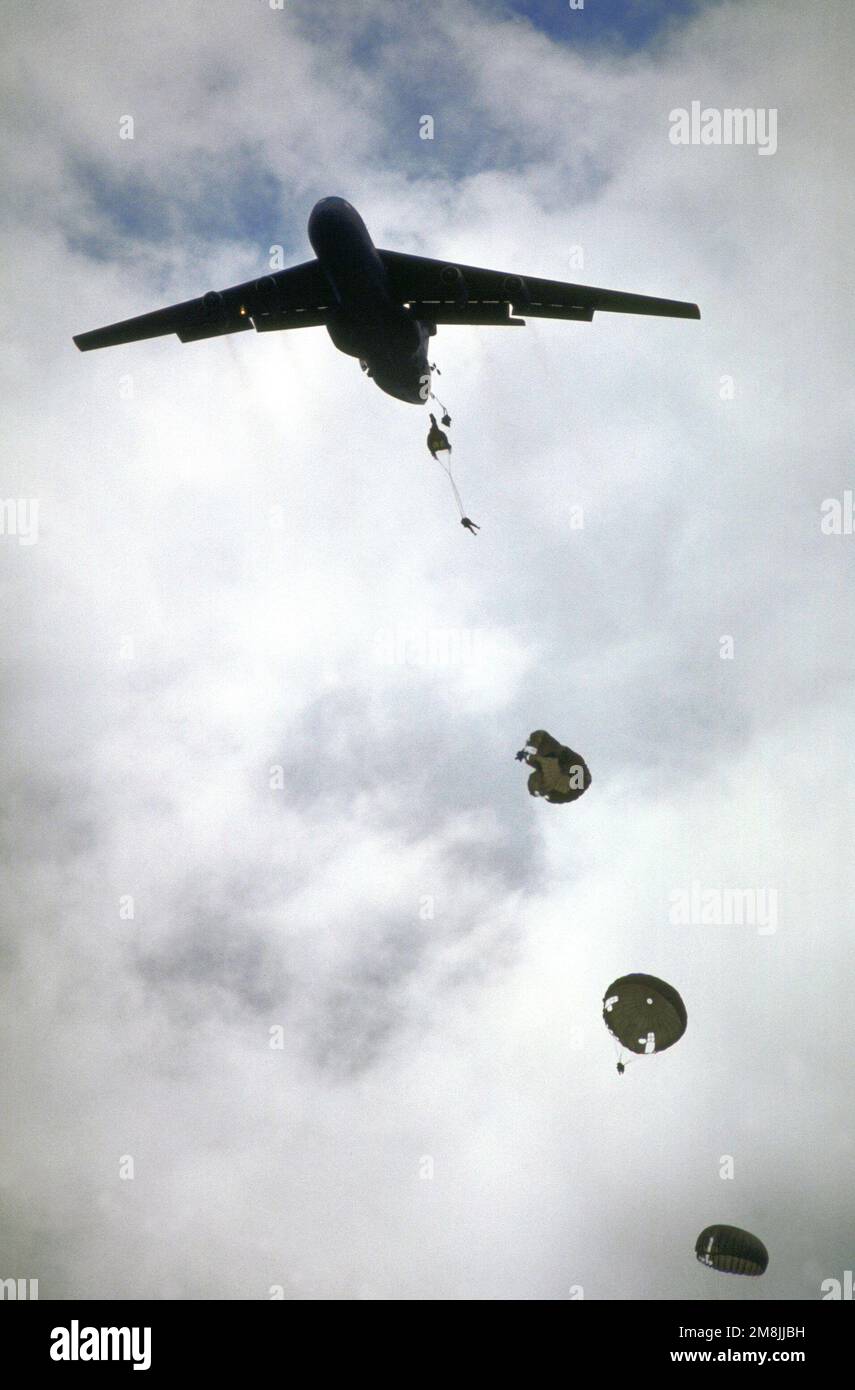 During the opening ceremonies of Rodeo 94, paratroopers dropped in from ...