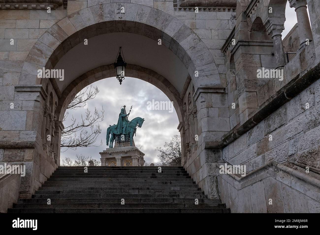 St. Stephen statue in Fisherman bastion Stock Photo Alamy