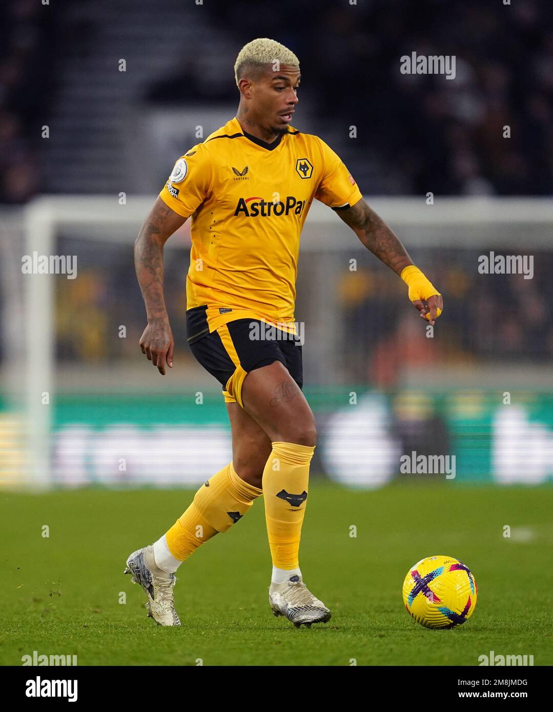 Wolverhampton Wanderers' Mario Lemina during the Premier League match at  Molineux Stadium, Wolverhampton. Picture date: Saturday January 14, 2023  Stock Photo - Alamy