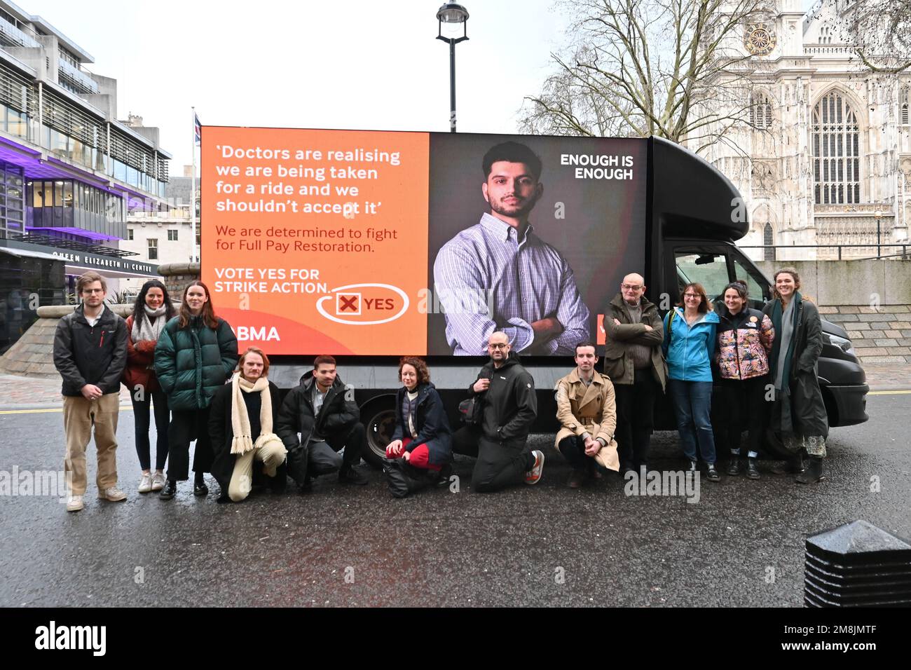 London, UK. 14 January 2023. The BMA Junior Doctors Committee in the UK ...