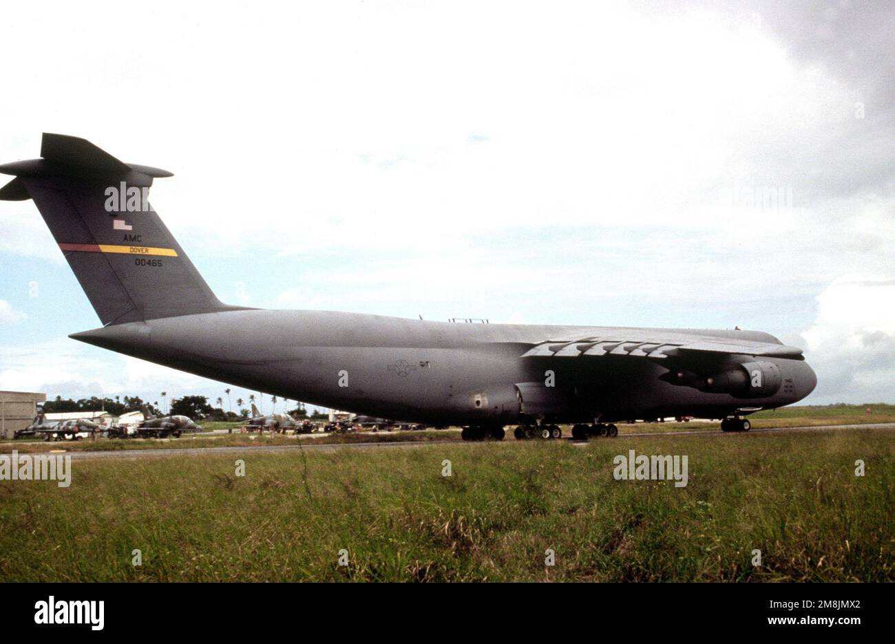 5 Galaxy Rear Ramp A right rear view of a C-5 Galaxy from the 436th Air Wing, Dover AFB ...