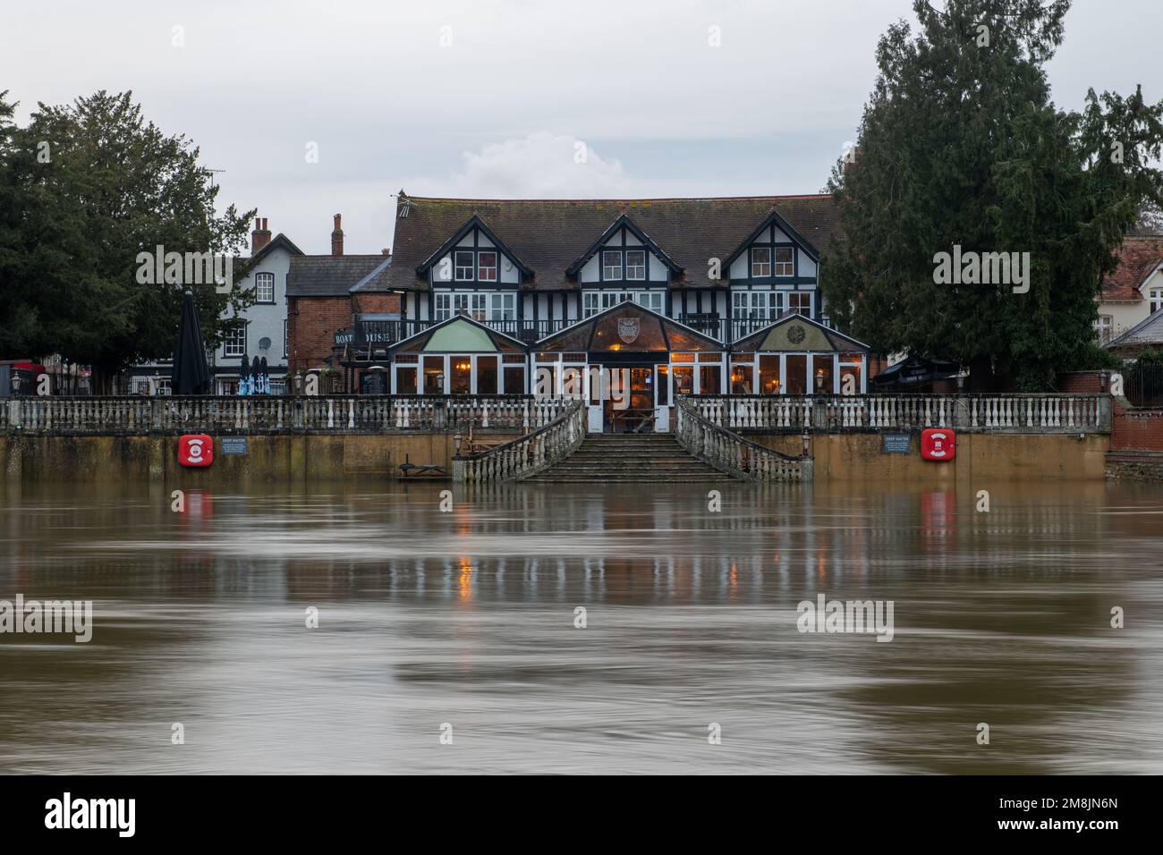 Wallingford, Oxfordshire, UK, 14th January 2023, Weather Flooding of