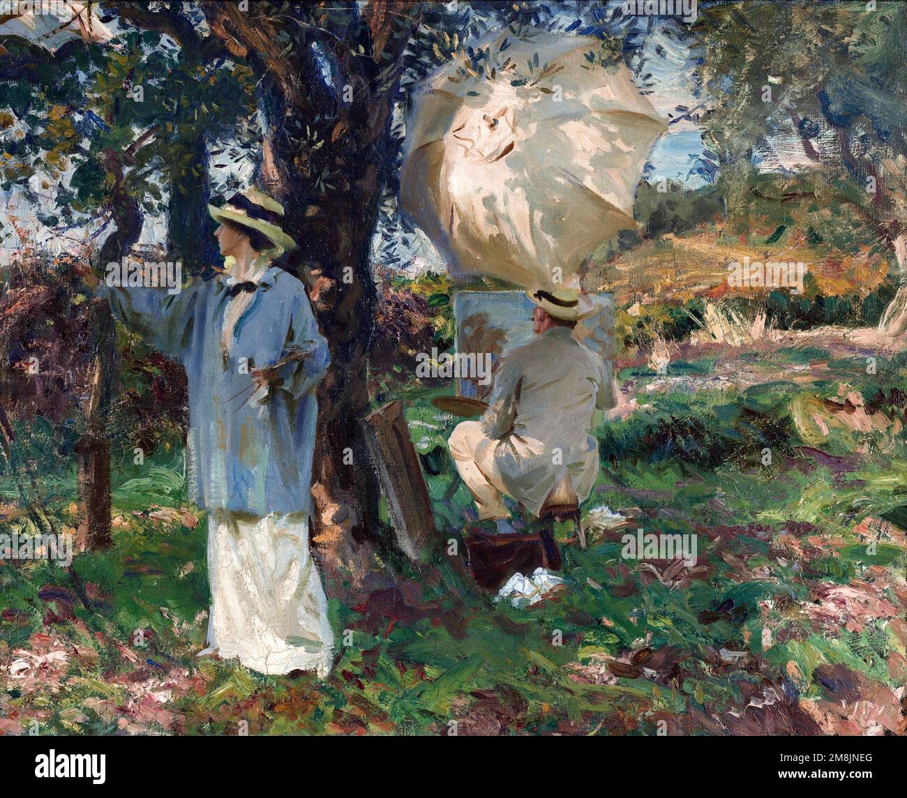 The Sketchers by John Singer Sargent (1856-1925), oil on canvas, 1913 Stock Photo