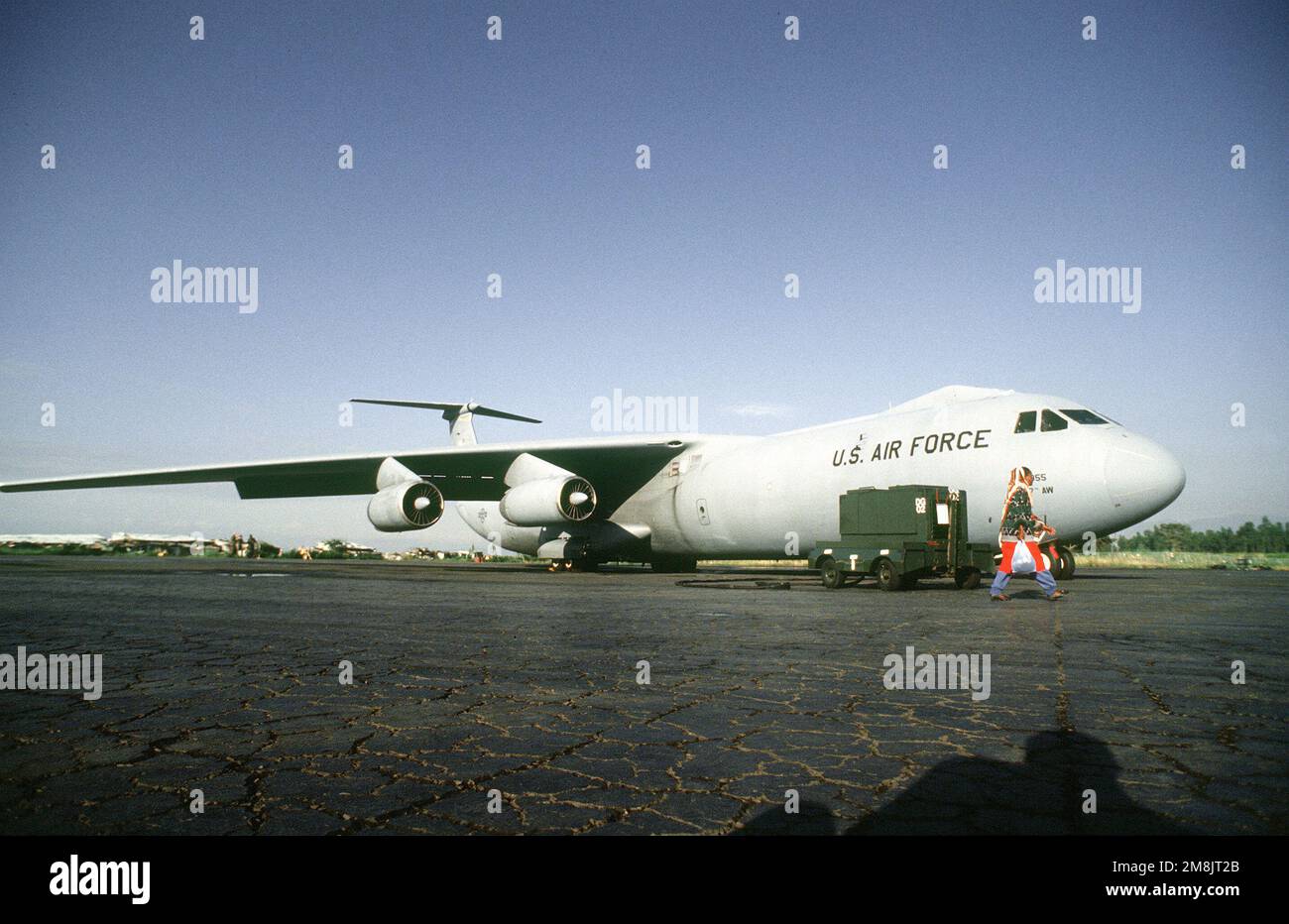 An Air Mobility Command, C141 Starlifter from the 22nd Airlift