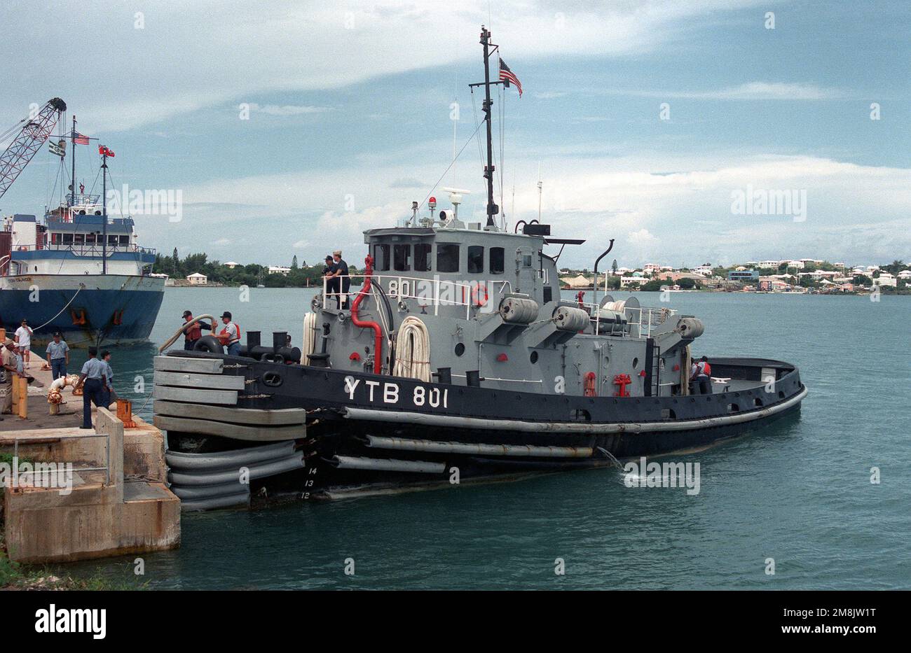 a-port-bow-view-of-the-large-harbor-tug-palatka-ytb-801-shown-casting