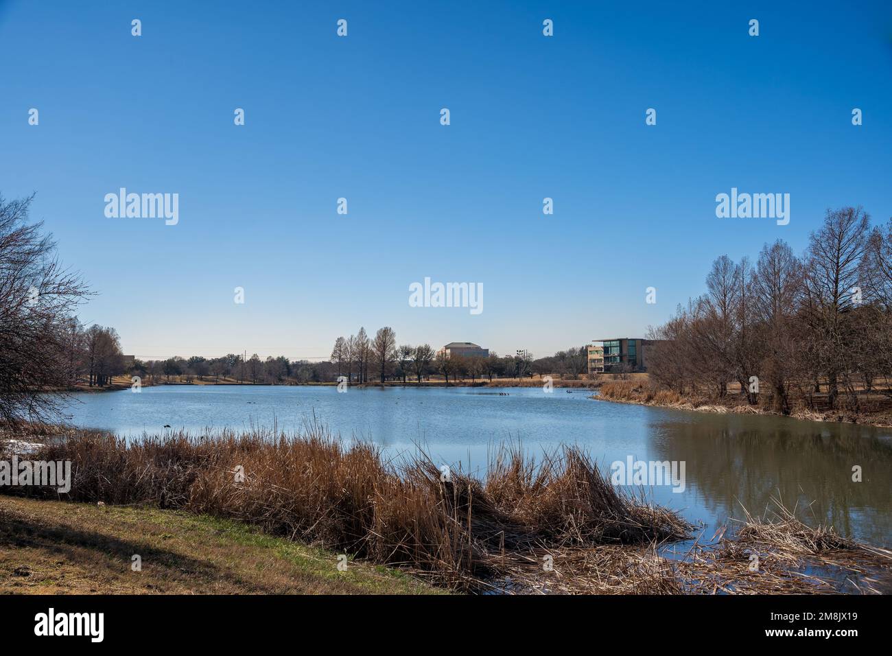 Overview of the White Rock Creek at Legacy in Plano, Texas Stock Photo ...