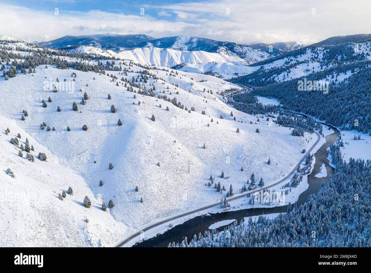 Sawtooth Mountain Range Stock Photo Alamy