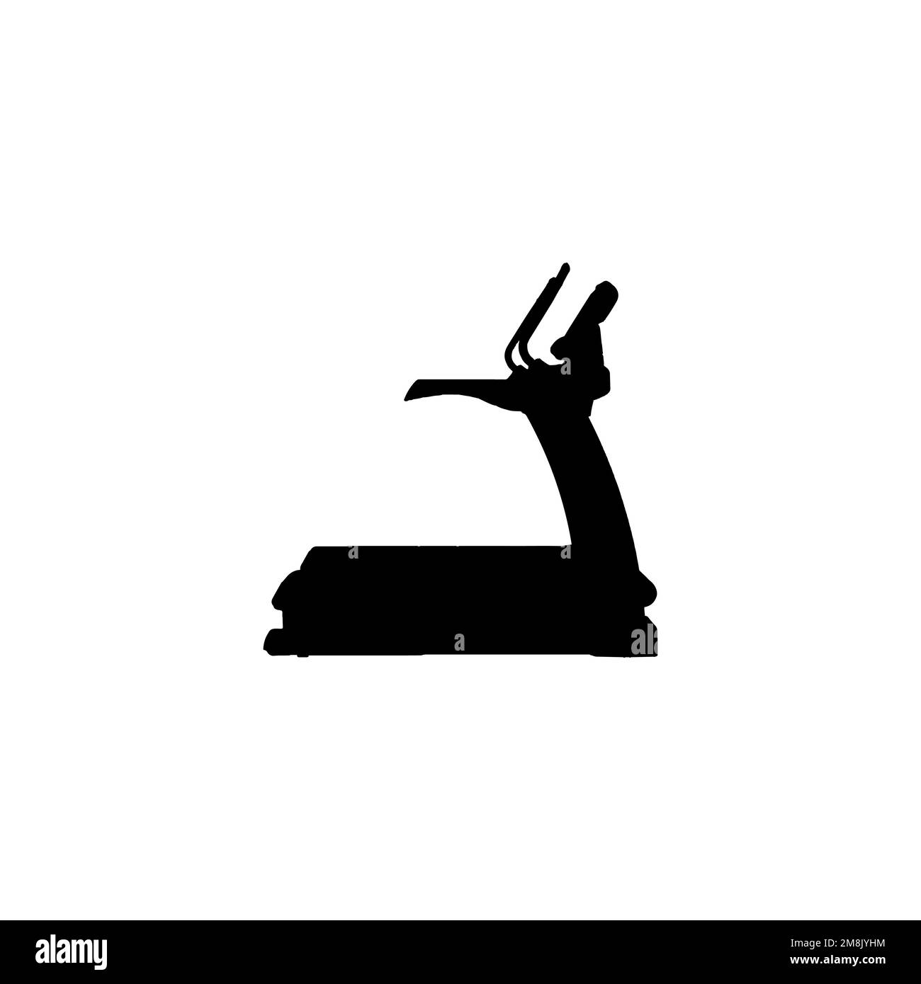 Treadmill icon. Simple style heart health poster background symbol