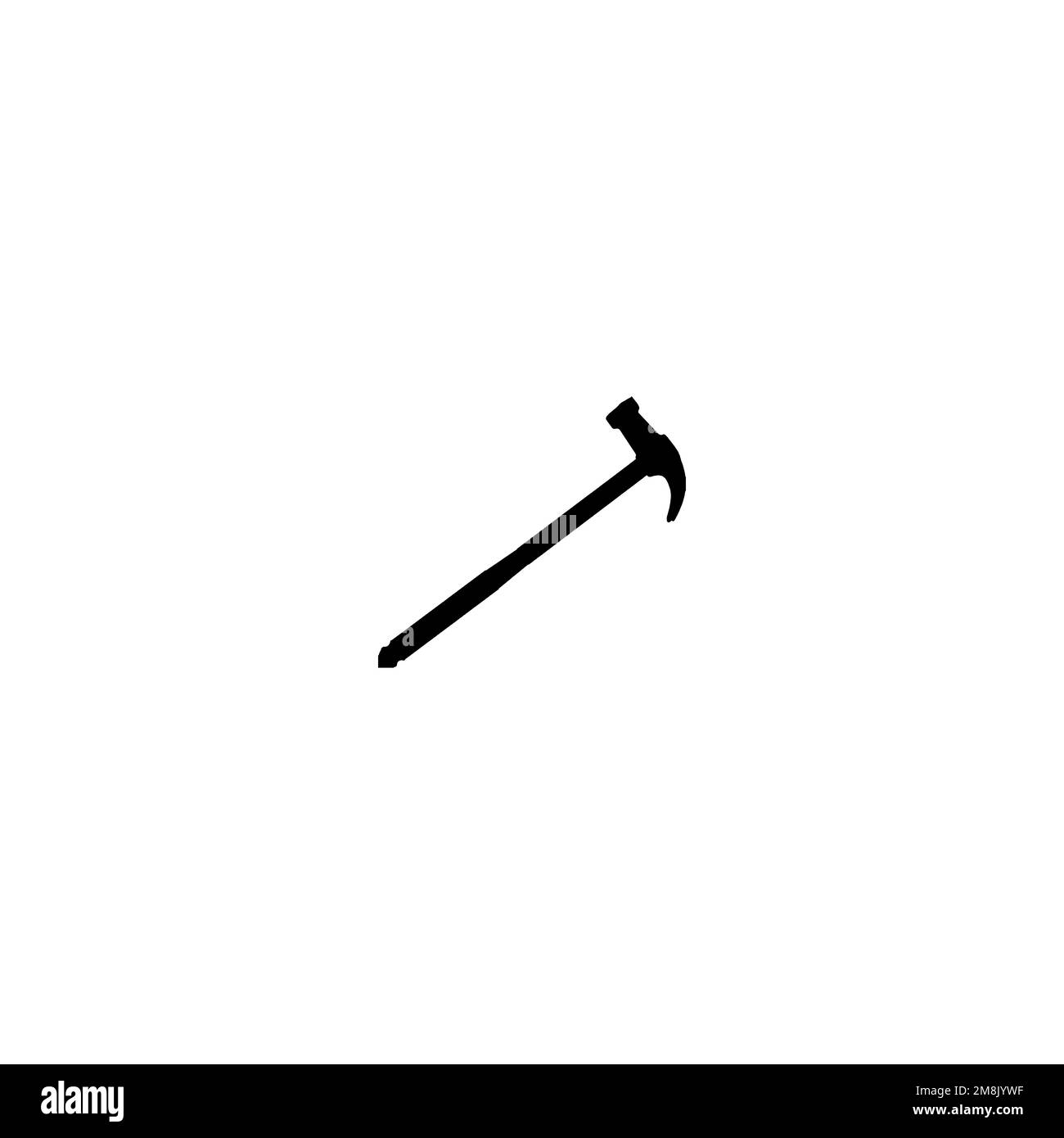 Hammer icon. Simple style repair company big sale poster background