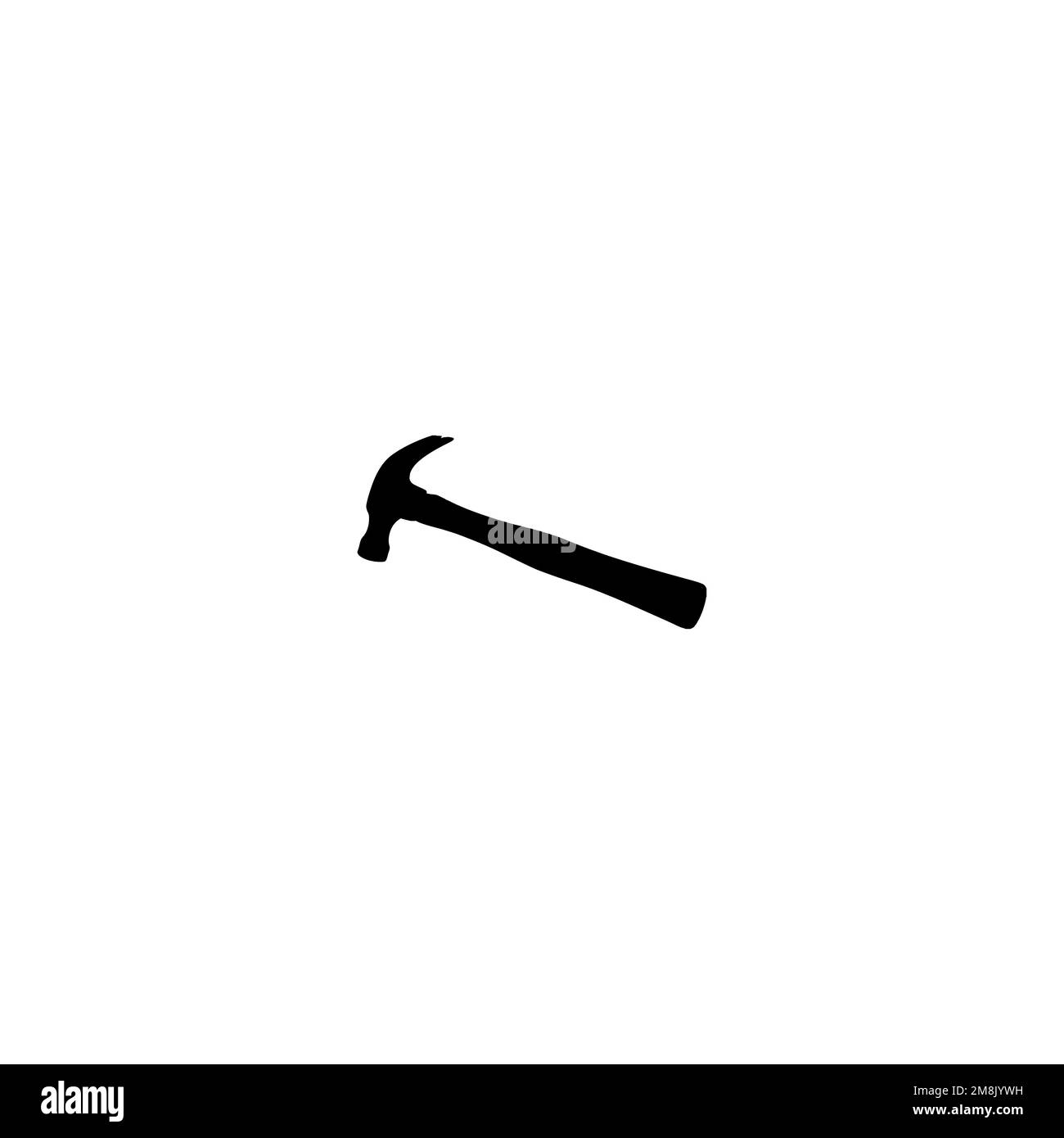 Hammer icon. Simple style repair company big sale poster background