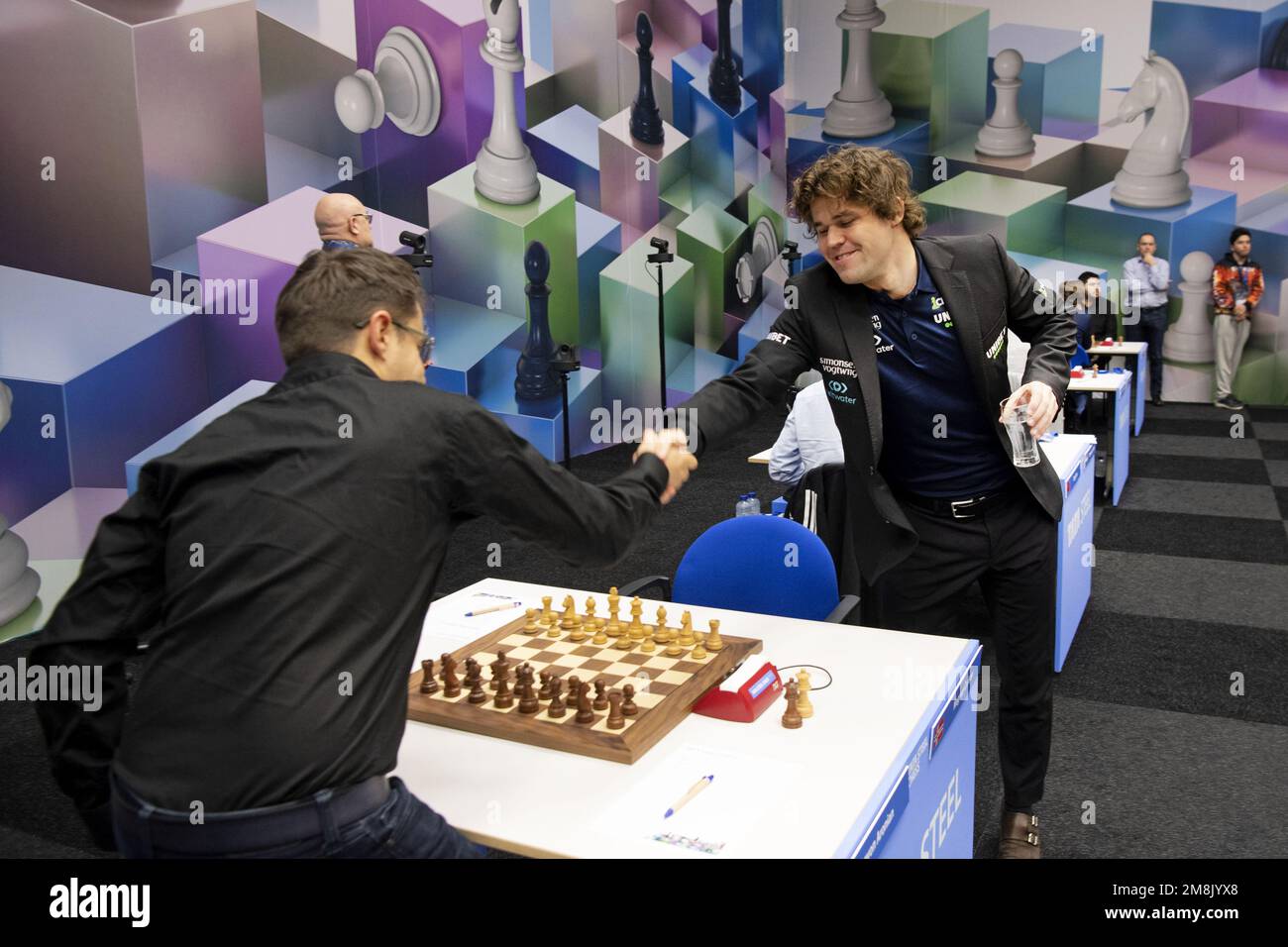 Wijk Aan Zee, Netherlands. 29th Jan, 2023. Magnus Carlsen of Norway  competes during the final round of the Tata Steel Chess Tournament 2023 in  Wijk aan Zee, the Netherlands, Jan. 29, 2023.