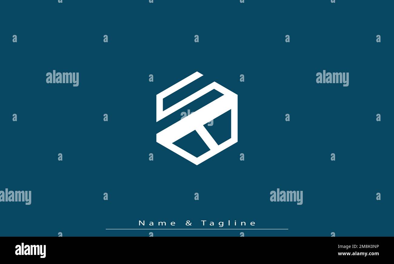 Alphabet letters Initials Monogram logo SB , BS Stock Vector
