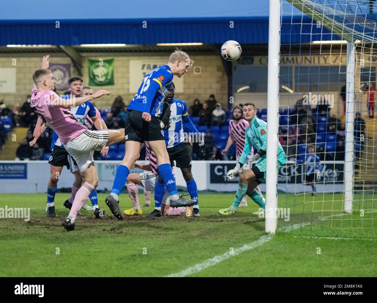 Chester, Cheshire, England. 14th January 2023. Chester's Matty Williams