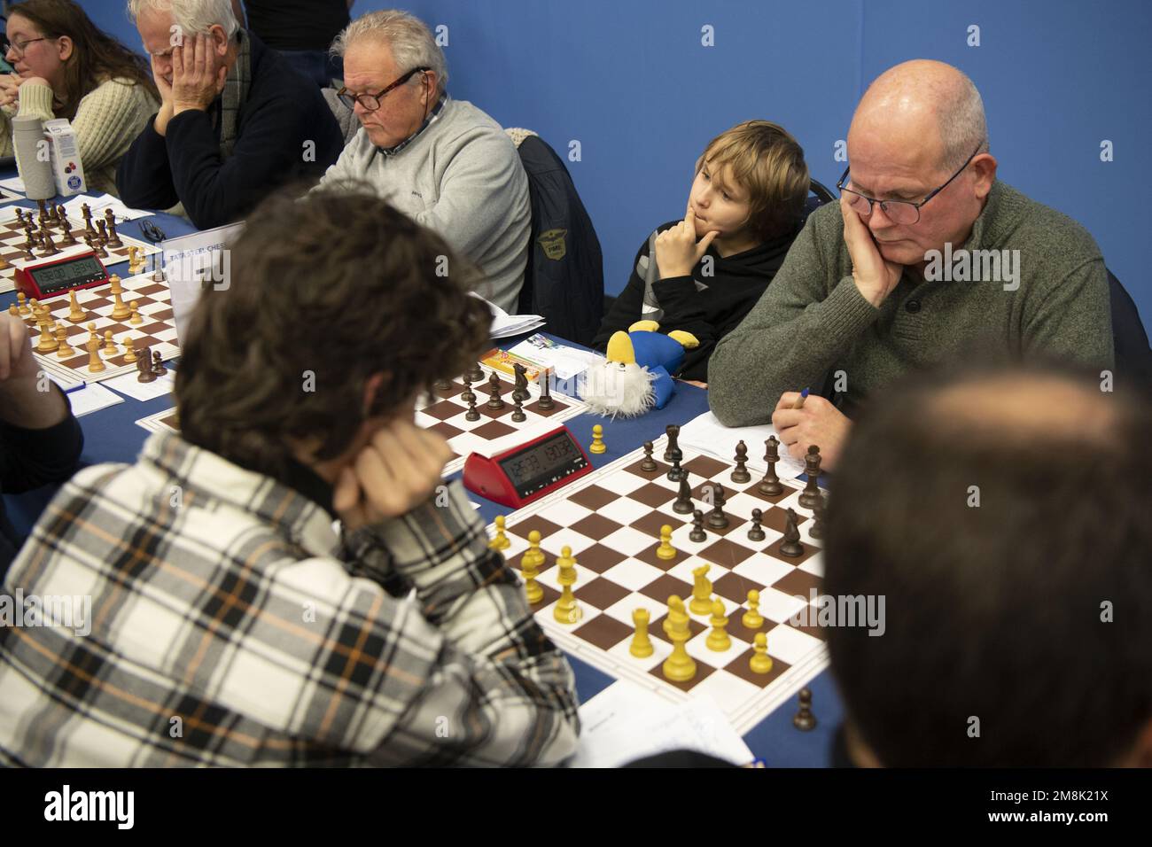 WIJK AAN ZEE First round of the Tata Steel Masters chess tournament