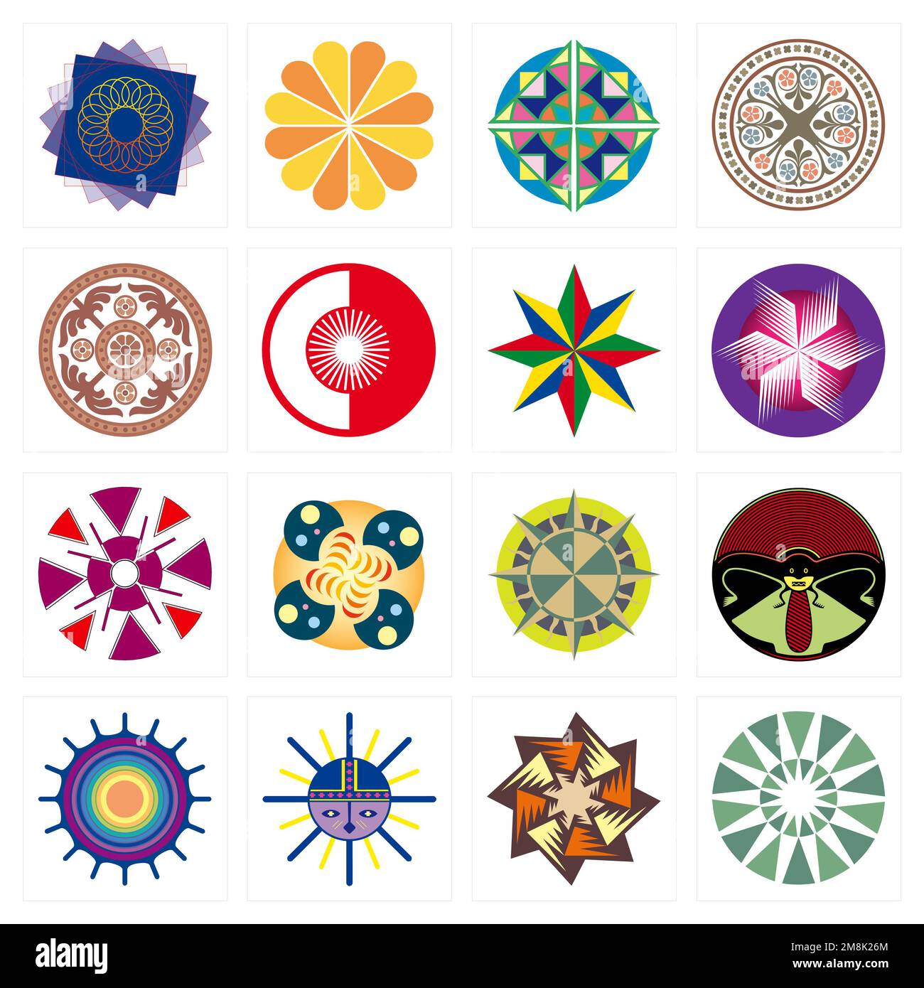 Sect of pictogram for activities or companies Stock Photo