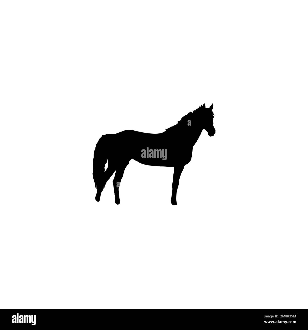 Horse icon. Simple style poster background symbol. Horse brand logo