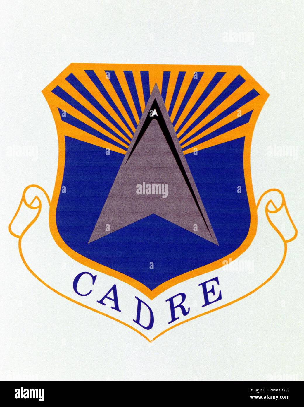 Patch designed and shot at MAXWELL AIR FORCE BASE, ALABAMA, USA - AIR FORCE ORGANIZATIONAL EMBLEMS - 1995...CADRE - Exact date shot unknown. Air Force Historical Research Agency, 95-239. Country: Unknown Stock Photo