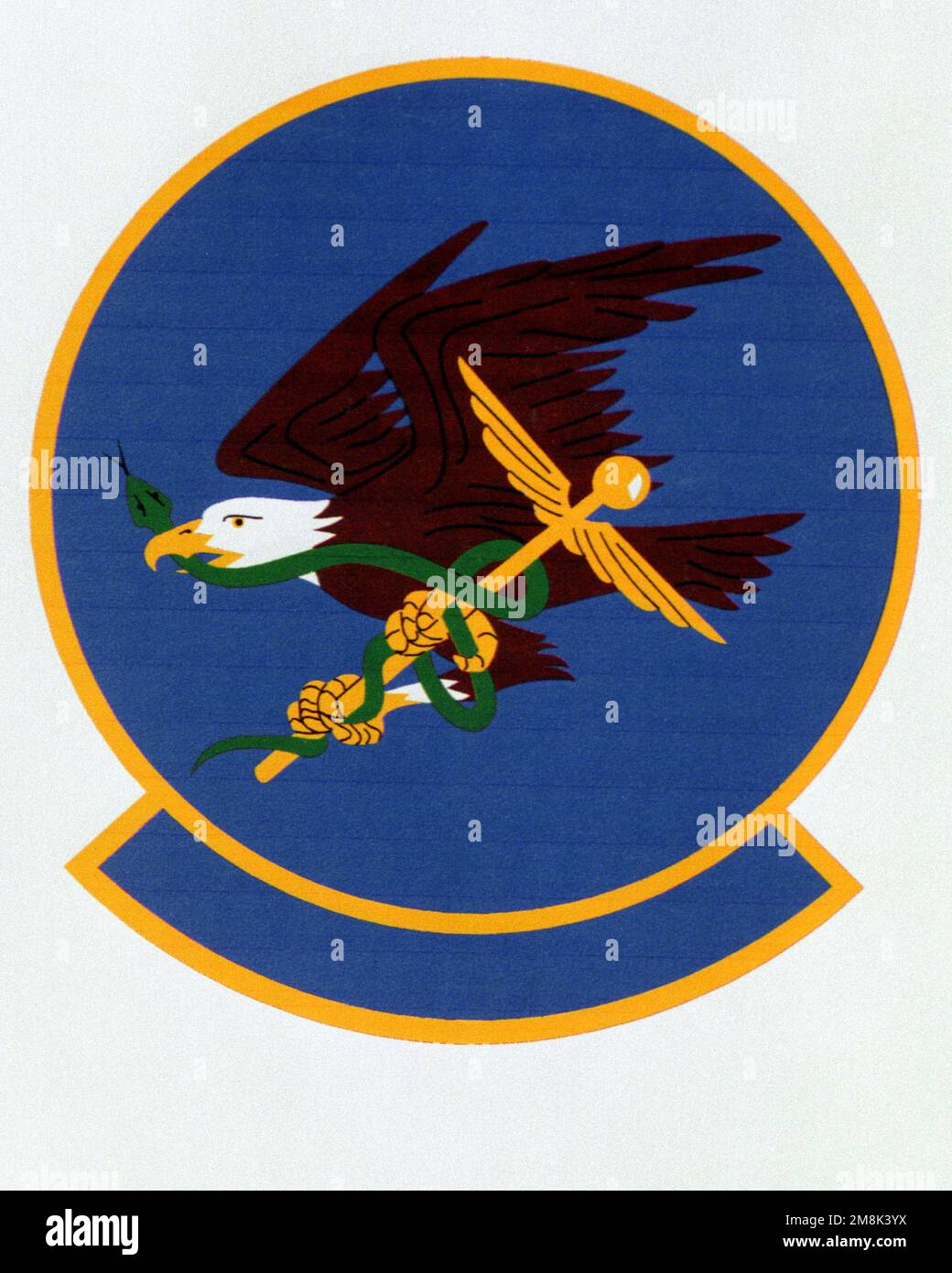 Patch designed and shot at MAXWELL AIR FORCE BASE, ALABAMA, USA - AIR FORCE ORGANIZATIONAL EMBLEMS - 1995...325th Aerospace Medicine Squadron - Exact date shot unknown. Air Force Historical Research Agency, 95-233. Country: Unknown Stock Photo