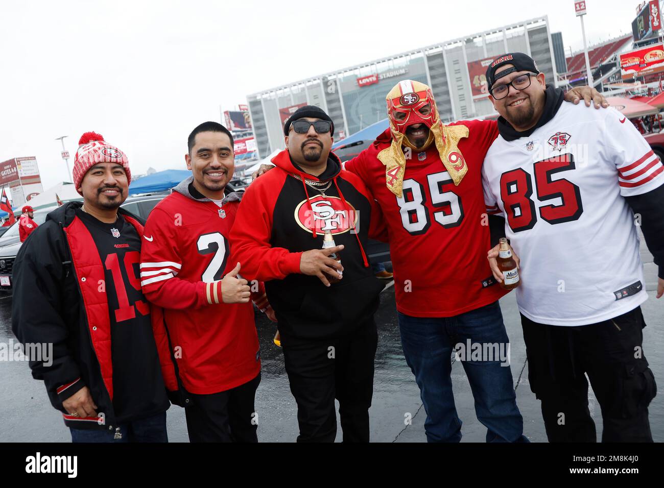 Fans tailgate at Levi's Stadium before an NFL wild-card playoff football  game between the San Francisco 49ers and the Seattle Seahawks in Santa Clara,  Calif., Saturday, Jan. 14, 2023. (AP Photo/Jed Jacobsohn