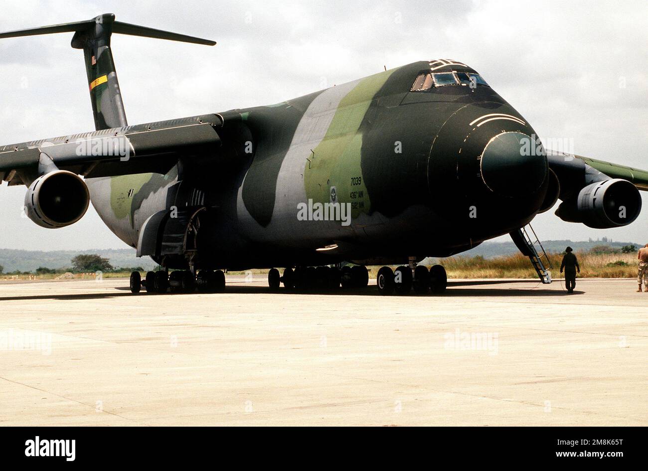 5 Galaxy Rear Ramp A US Air Force C-5 Galaxy, from the 3rd Airlift Squadron, Dover Air ...