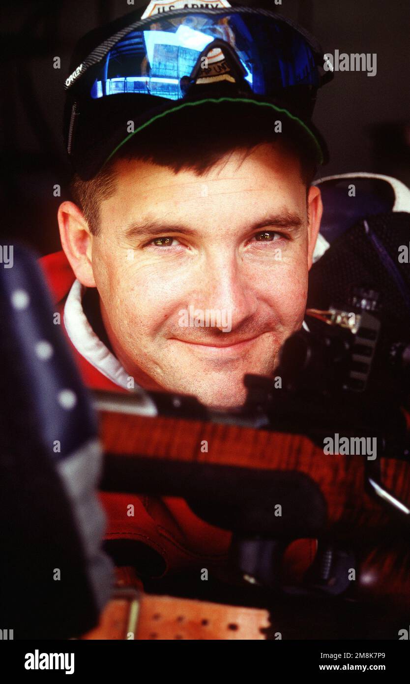 CAPT. Rob Harbison, US Army Marksmanship Unit, Ft. Benning, Ga., poses