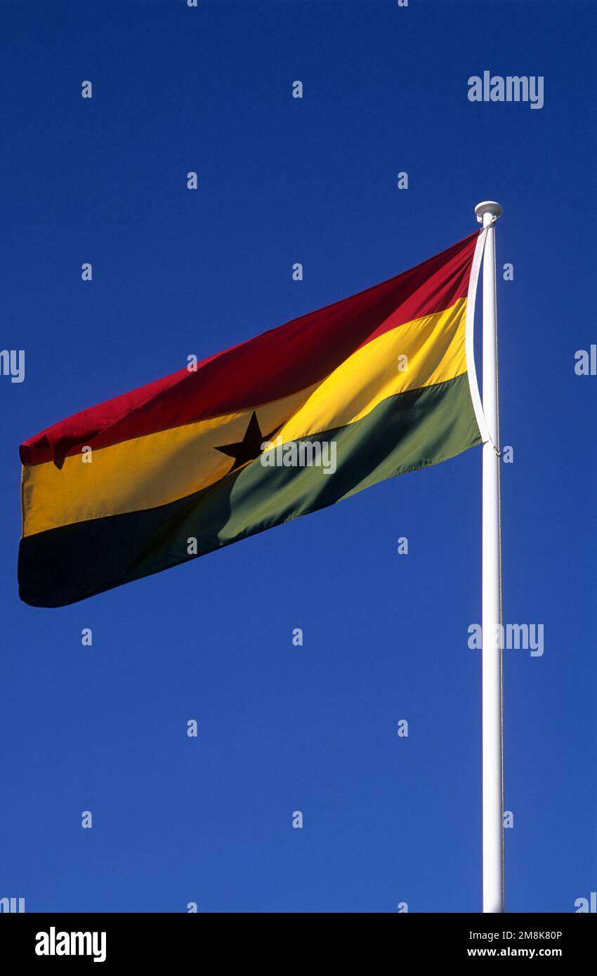 National flag of Ghana Stock Photo - Alamy