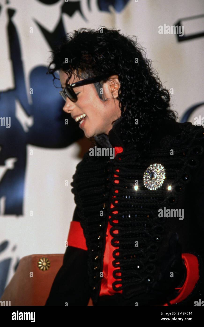 Michael Jackson At An Award Ceremony Held By CBS Records February 20 
