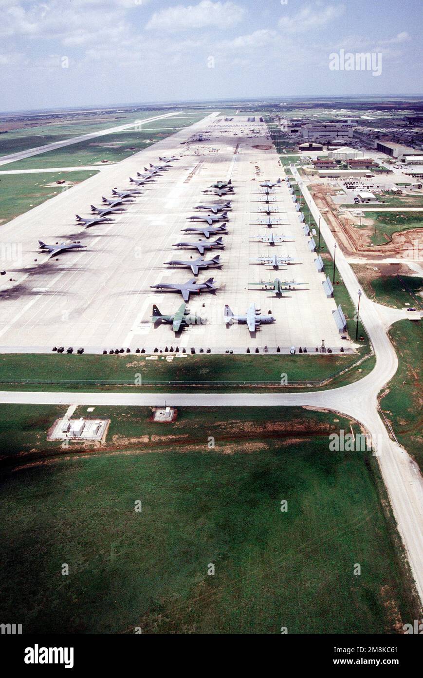 An aerial view of Big Country Appreciation Day, the annual open house