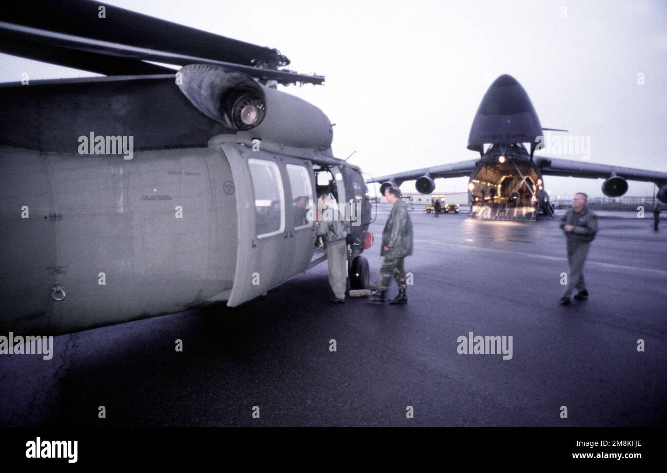 Members of the 42nd Aerial Port Squadron, USAFR, Westover
