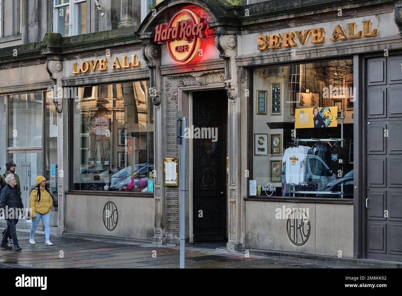 Edinburgh Scotland, UK 14 January 2023. Herd Rock Cafe in George Street. credit sst/alamy live news Stock Photo