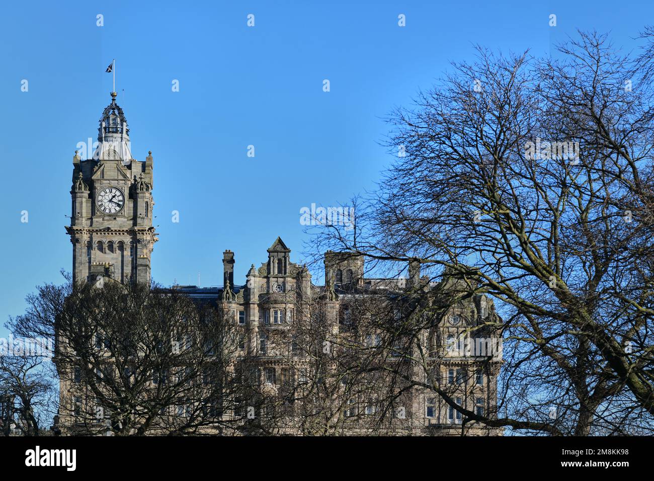Edinburgh Scotland, UK 14 January 2023. Balmoral Hotel. credit sst/alamy live news Stock Photo