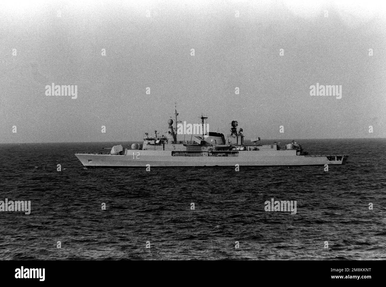 Port side view of the Argentinian Navy MEKO-360 class destroyer Heroina ...