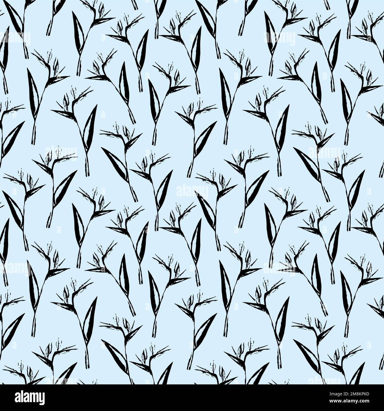 Vector flower seamless pattern Stock Vector Image & Art - Alamy