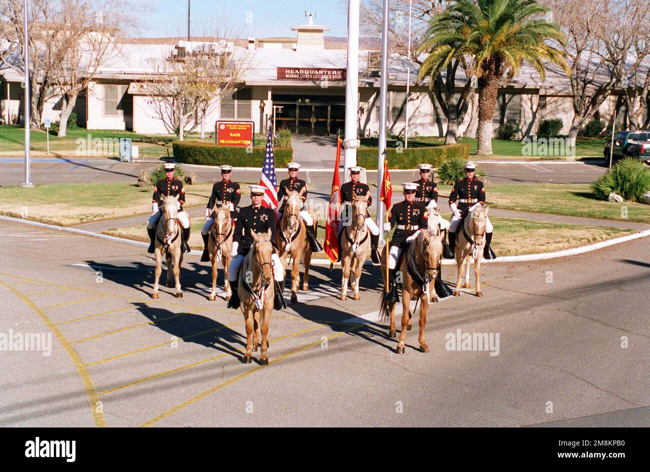Marine Corps Logistics Base, Barstow Mounted Color Guard in front of