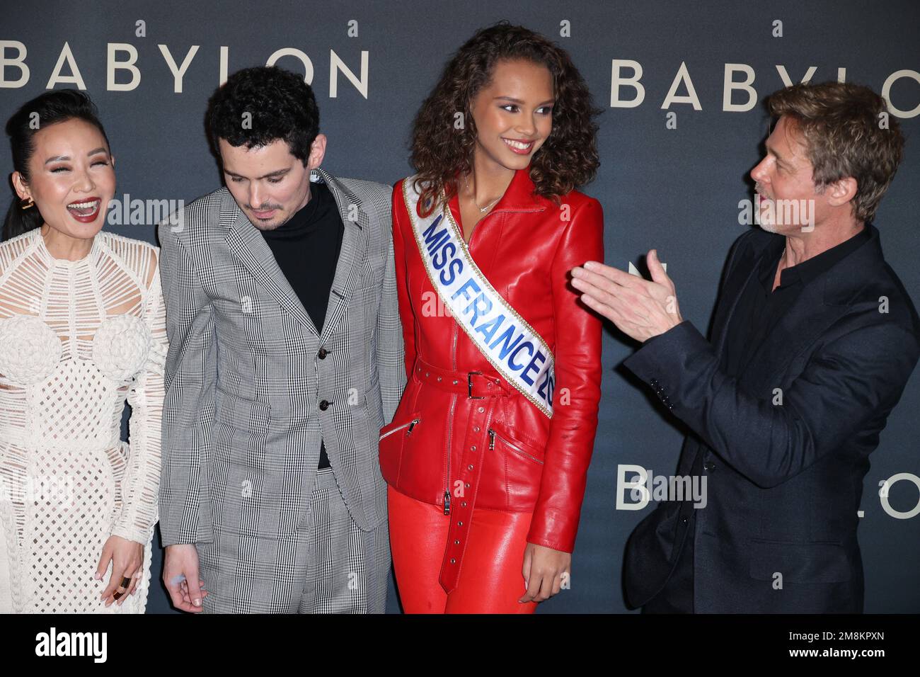 Paris, France. 14th Jan, 2023. Damien Chazelle, Indira Ampiot (Miss