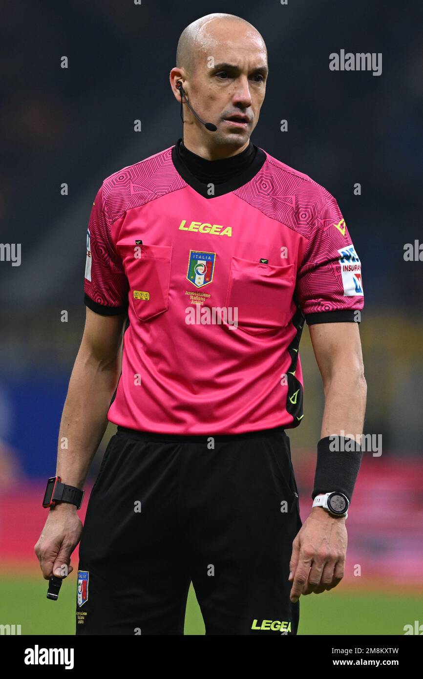 Michael fabbri refere during the Italian Serie A tootball match between