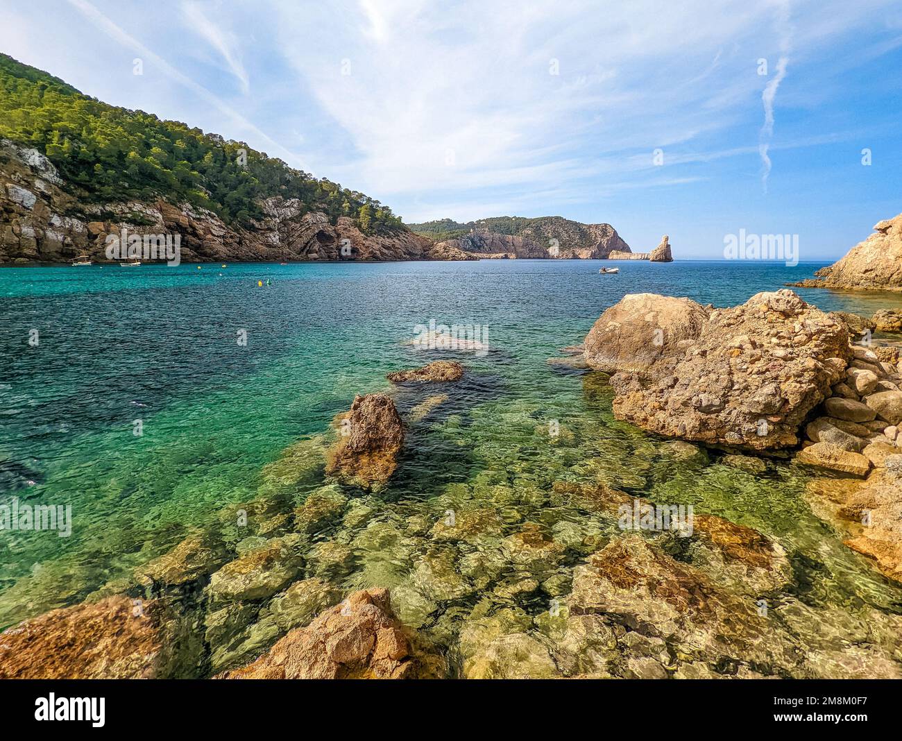 view-of-cala-benirras-beach-with-turquoise-sea-water-ibiza-island