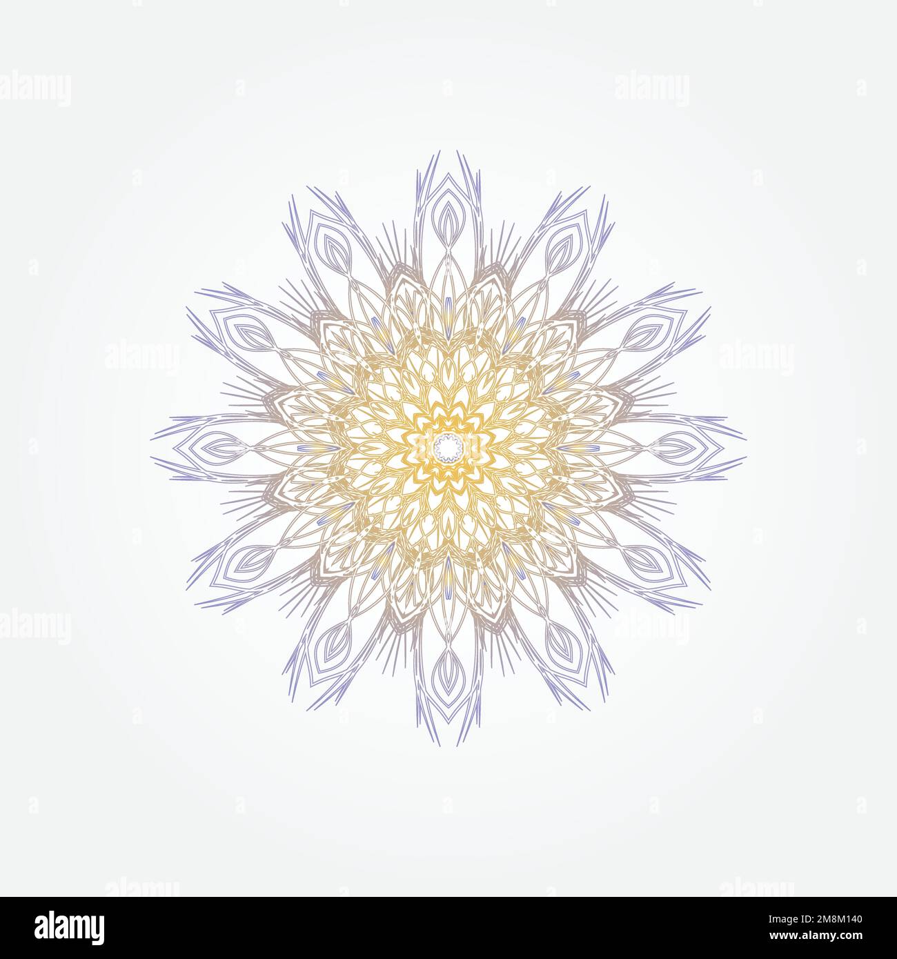 An illustrated abstract design of an arabesque geometric decorative ...