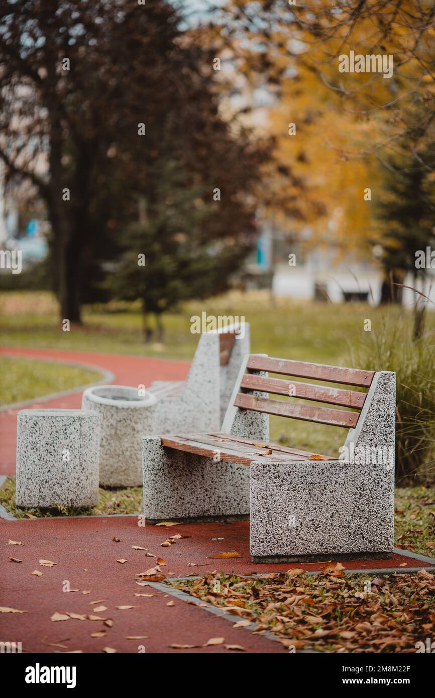 Vertical shot park walkway hi-res stock photography and images - Alamy