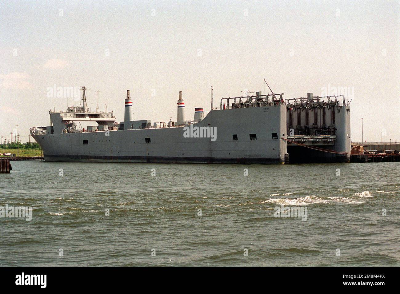 A port quarter view of the Military Sealift Command (MSC) Ro-Ro ...