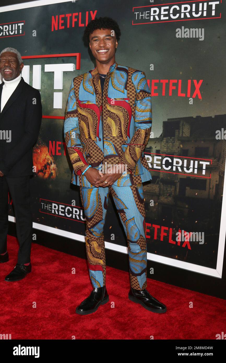 The Recruit Netflix Series Premiere at AMC Theaters at The Grove on December 8, 2022 in Los Angeles, CA Featuring: Daniel Quincy Annoh Where: Los Angeles, California, United States When: 09 Dec 2022 Credit: Nicky Nelson/WENN Stock Photo