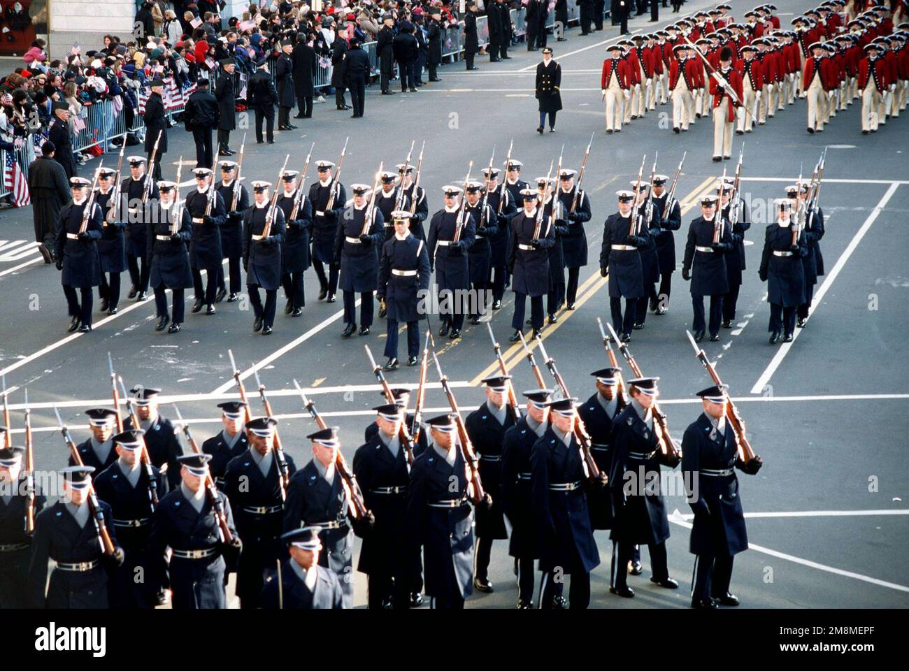 Guard Rounds Document The US Air Force Honor Guard rounds the corner of 15th and Pennsylvania ...