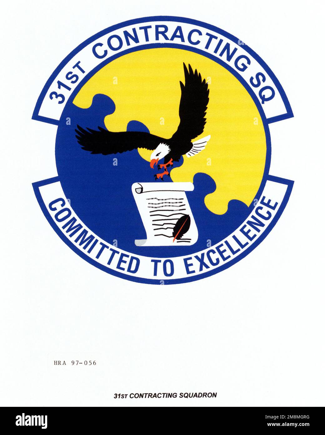 Air Force Organizational Emblem: 31st Contracting Squadron, U.S. Air ...